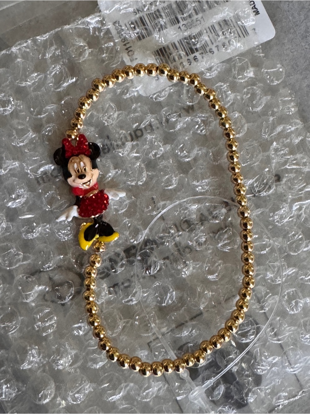 New Disney Baublebar Beaded Pisa Minnie Bracelet